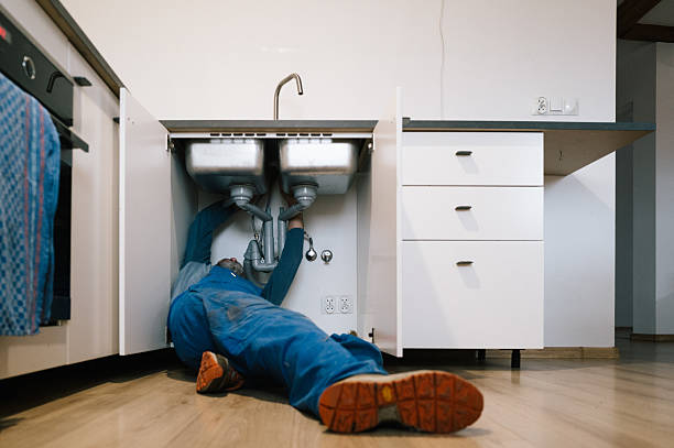 Professional Drain Cleaning technician working in Big Bear Lake, CA